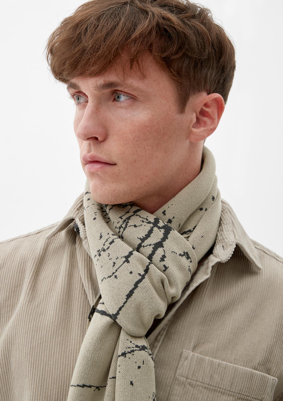 s.Oliver Cotton jacquard scarf