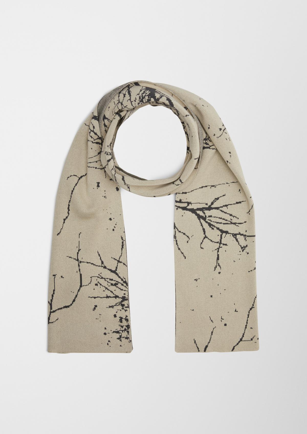 s.Oliver Cotton jacquard scarf