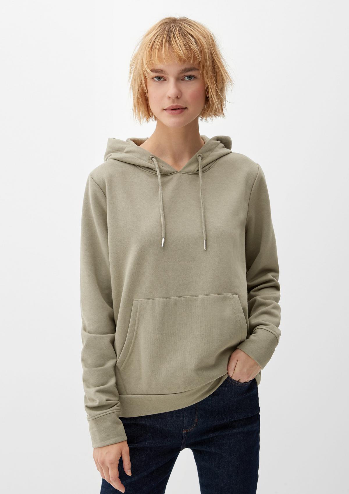 s.Oliver Hooded sweatshirt made of a cotton blend