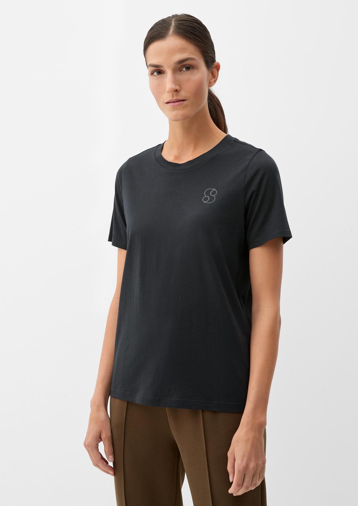 s.Oliver Loose top with logo print