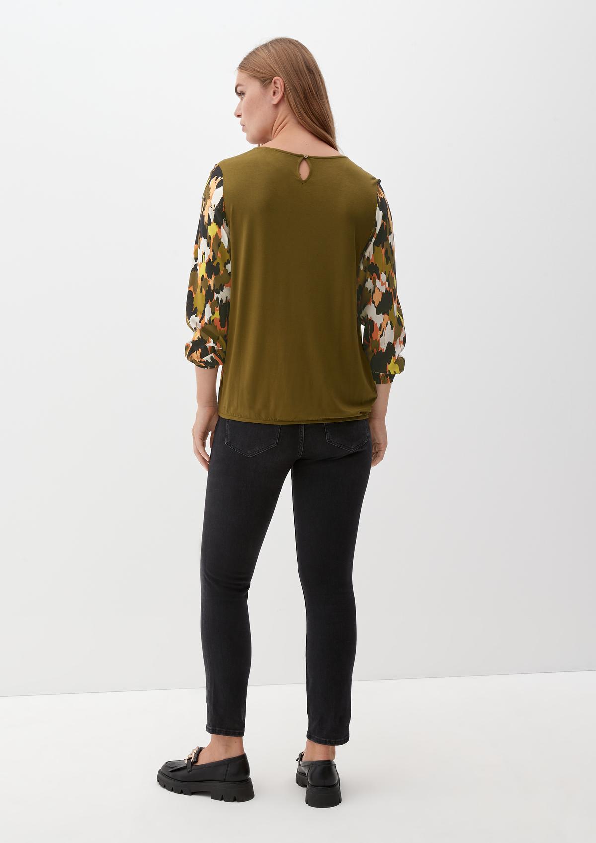 s.Oliver Mixed fabric blouse top
