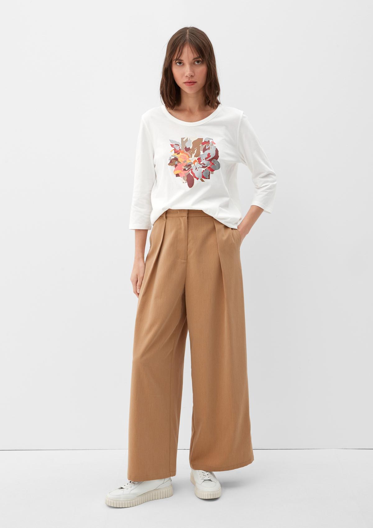 s.Oliver Print top with 3/4-length sleeves