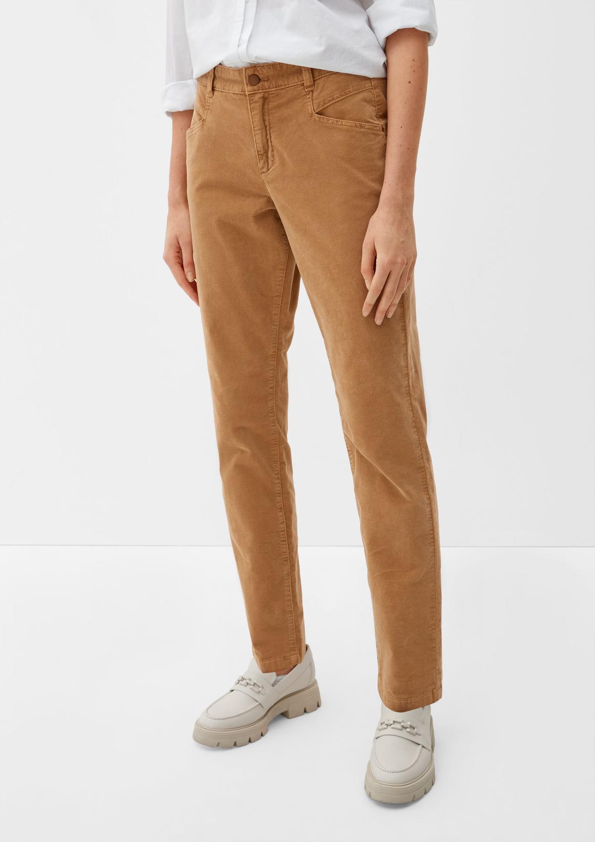 s.Oliver Corduroy chinos in stretch cotton