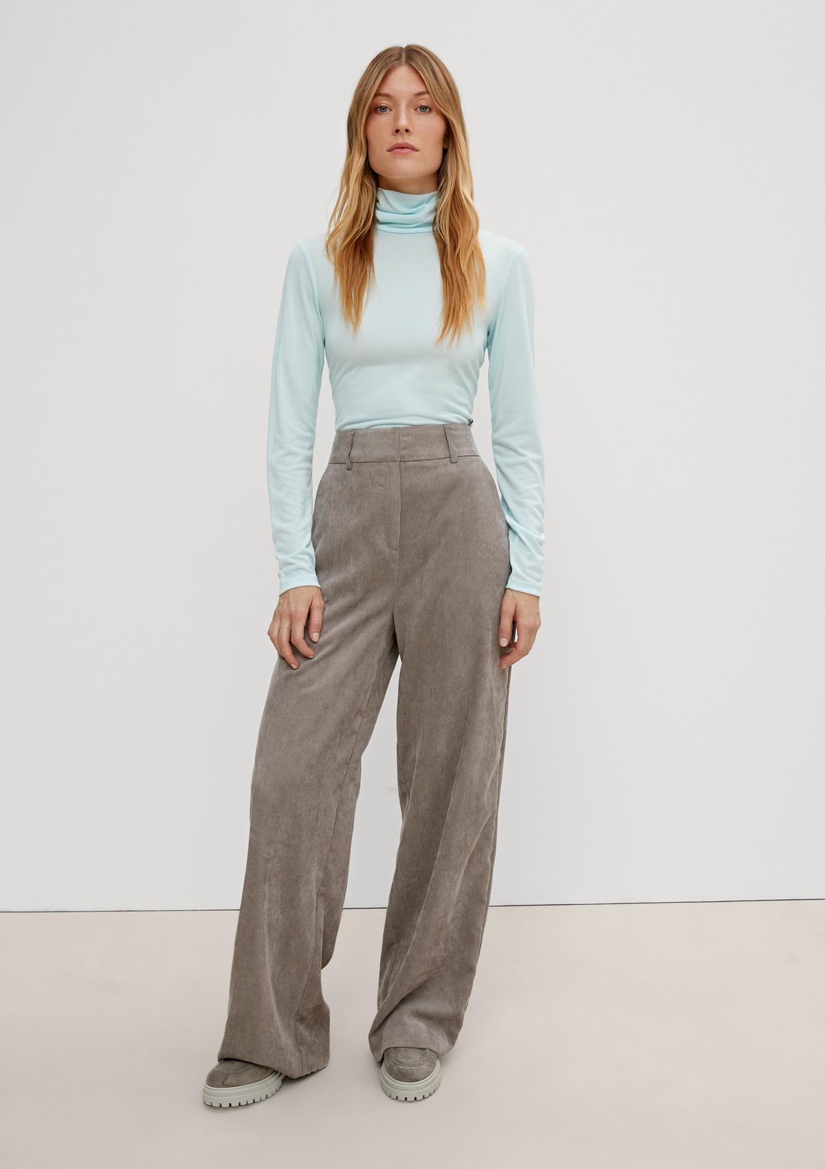 comma Loose fit: corduroy trousers
