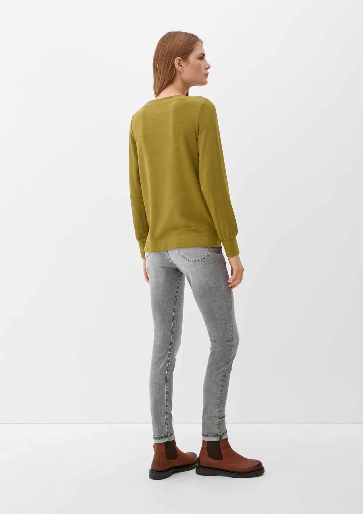 s.Oliver Long sleeve top with a melange finish