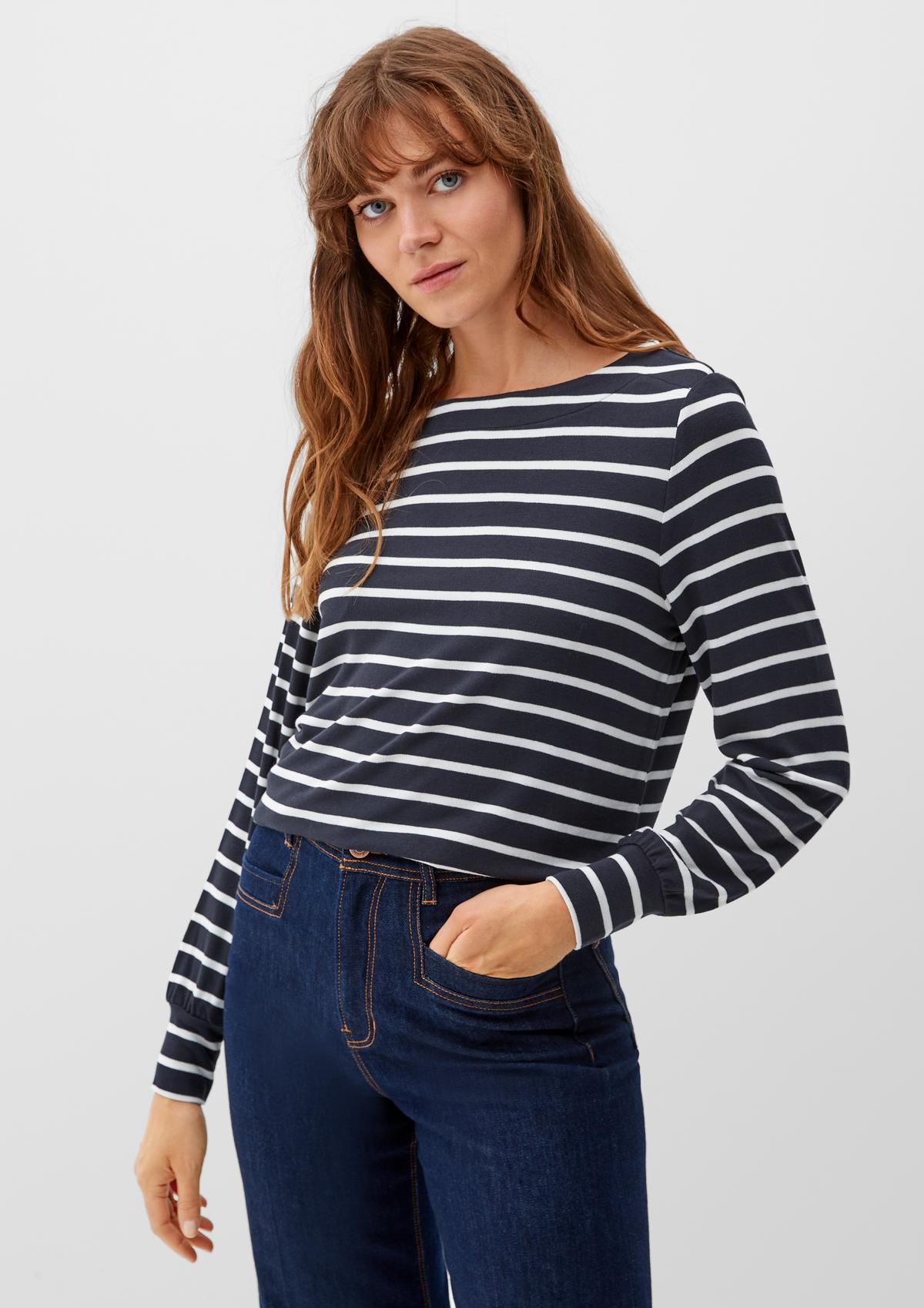 s.Oliver Knit jersey striped top