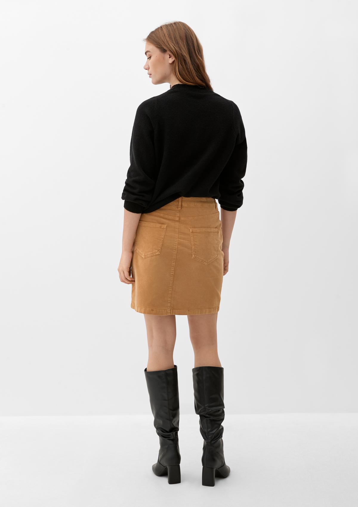 s.Oliver Short corduroy skirt