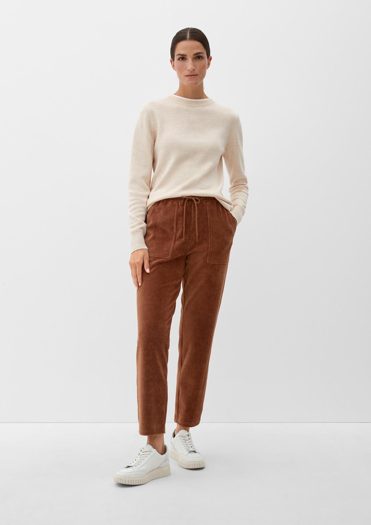 s.Oliver Stretch cotton corduroy trousers