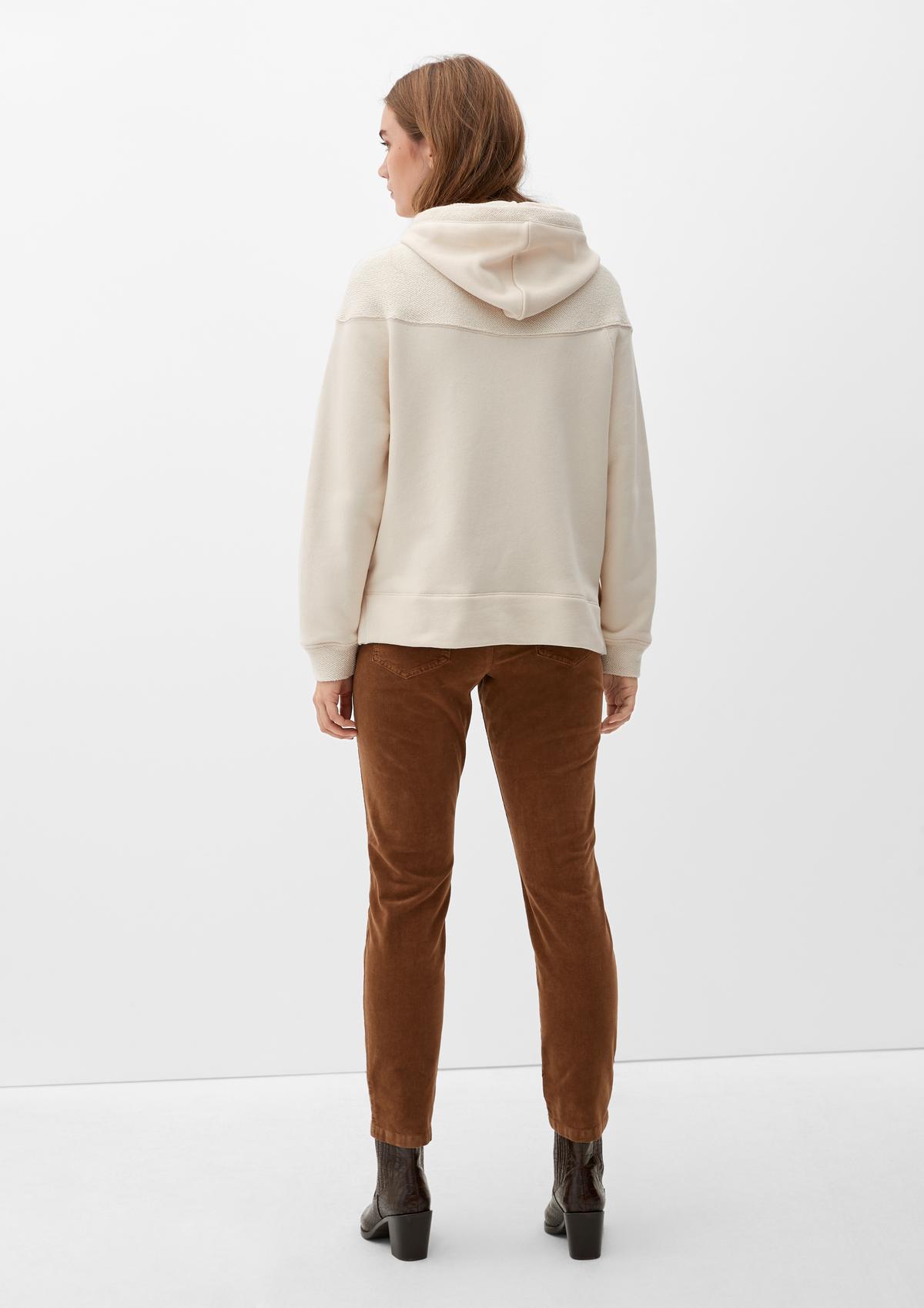 s.Oliver Sweatshirt with an inside-out effect