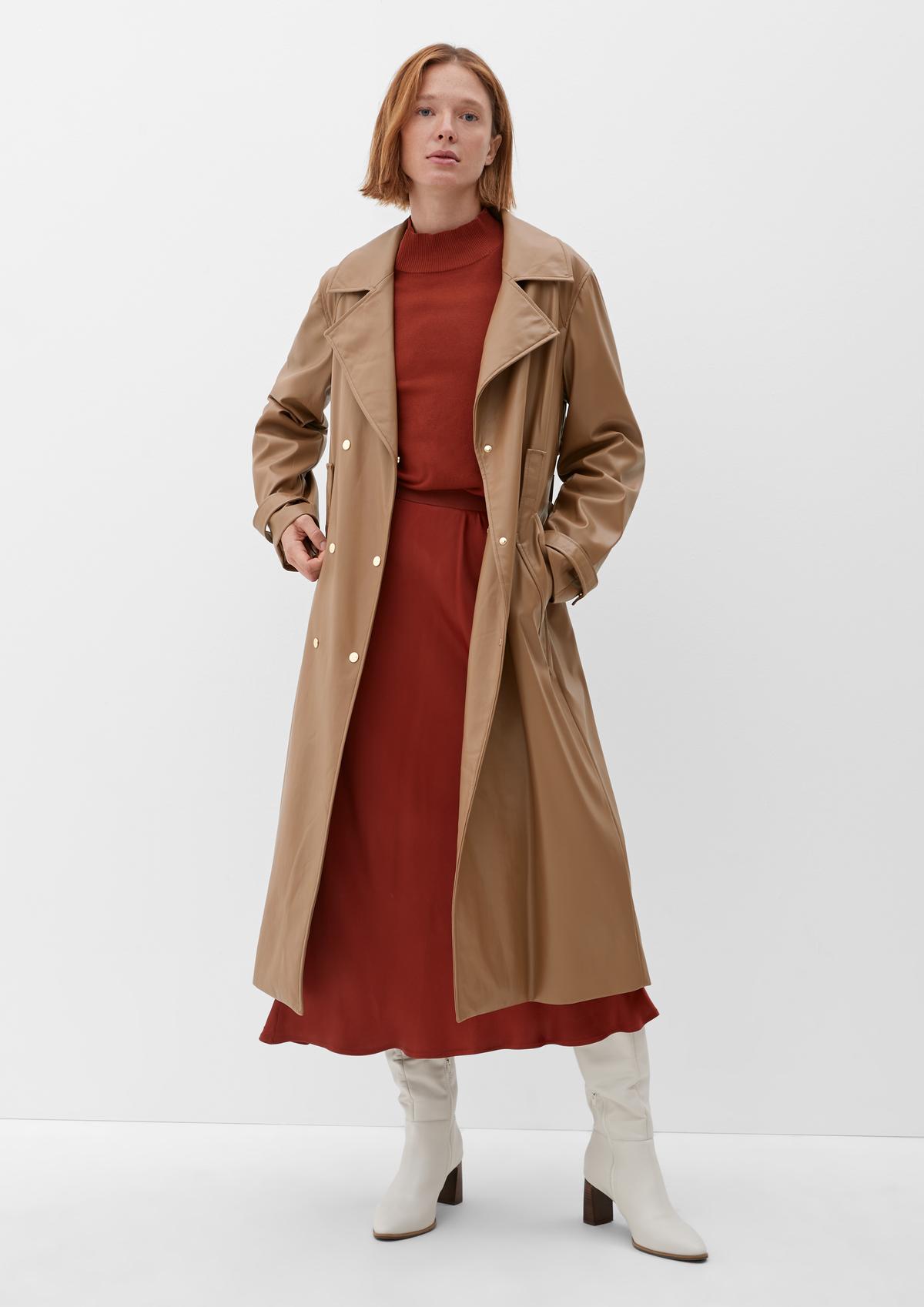 s.Oliver Faux leather coat