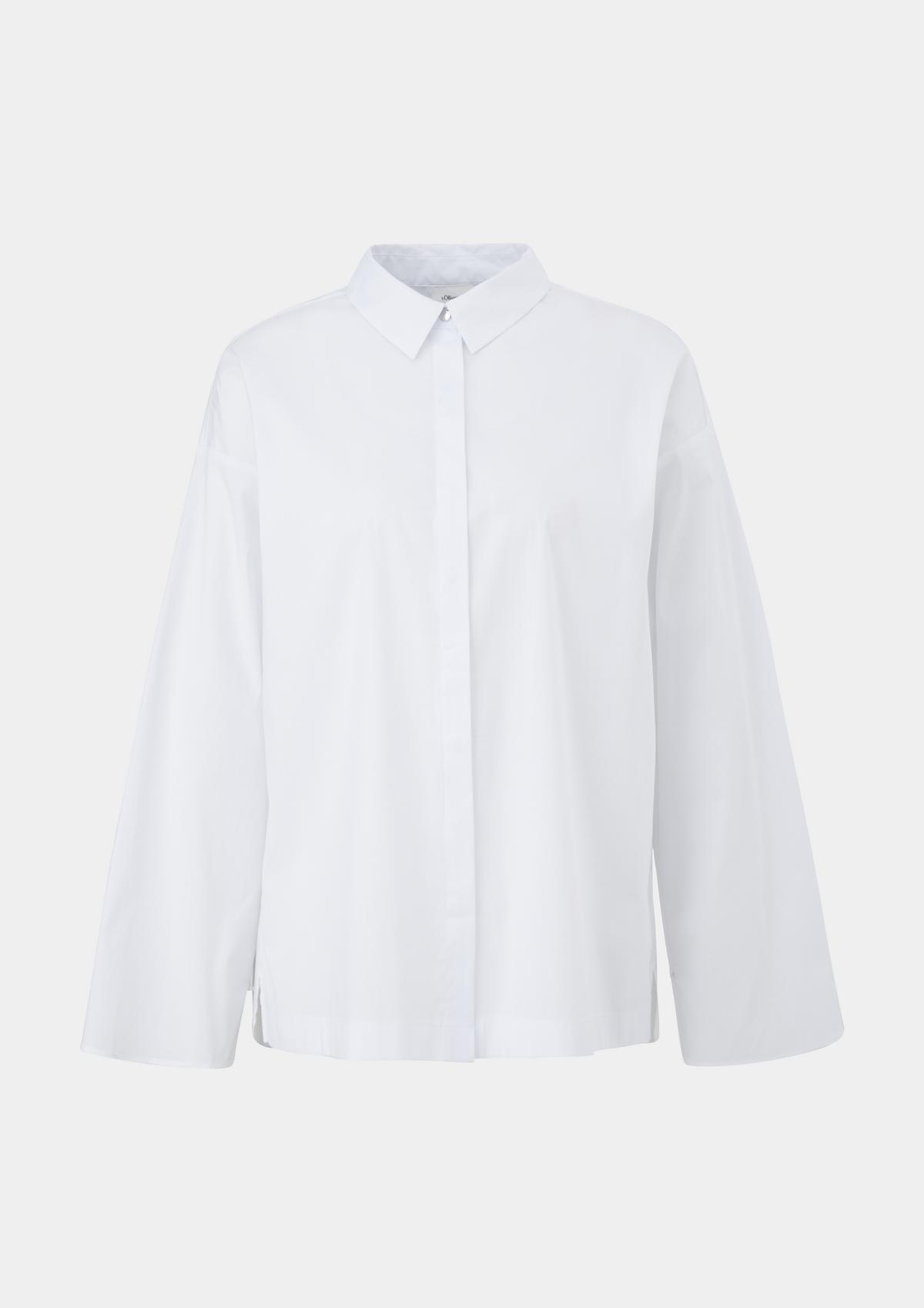 s.Oliver Stretch cotton poplin blouse