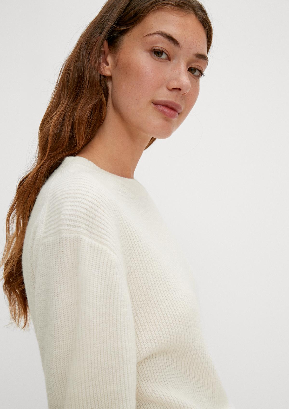 comma Softer Pullover aus Wollmix