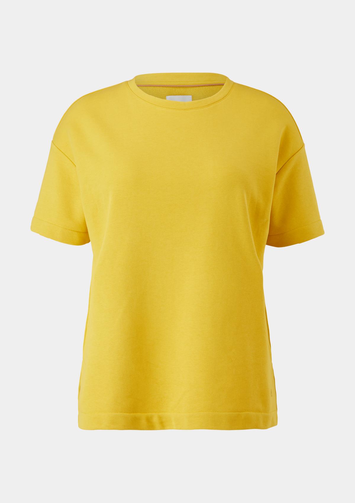 Sweatshirt mit - Ärmeln gelb kurzen
