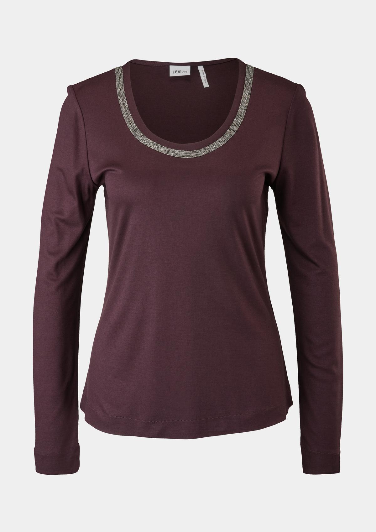 s.Oliver Long sleeve top with a decorative detail