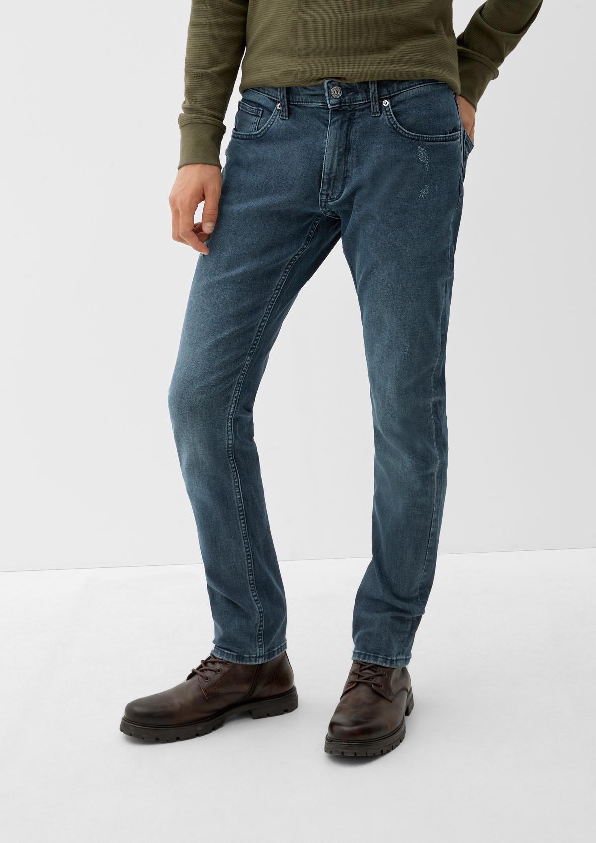 - wash with fit: a light Slim garment jeans blue