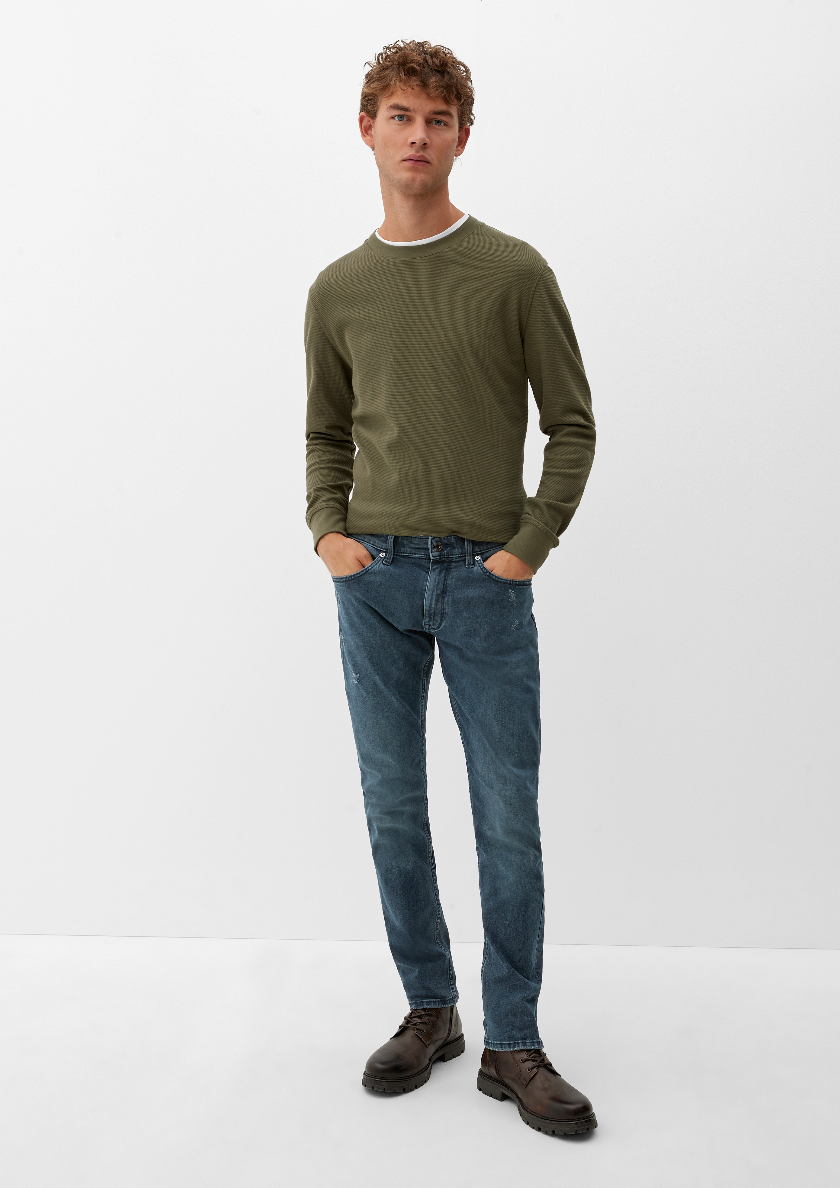 blue with Slim jeans a fit: light wash - garment