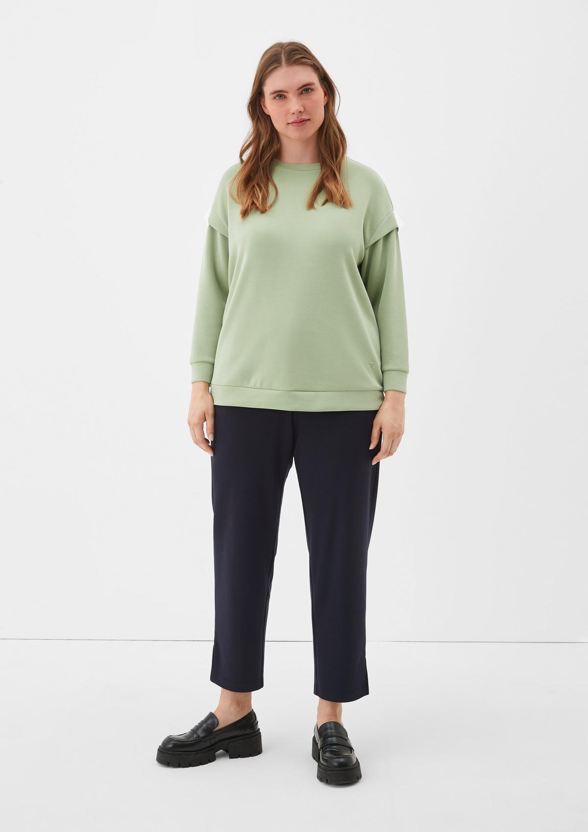 s.Oliver Scuba top in a layering look