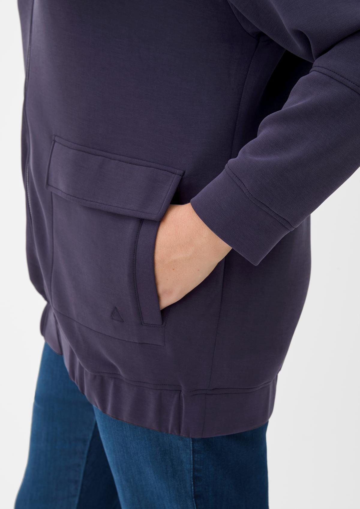 s.Oliver Sweatshirt jacket with flap pockets