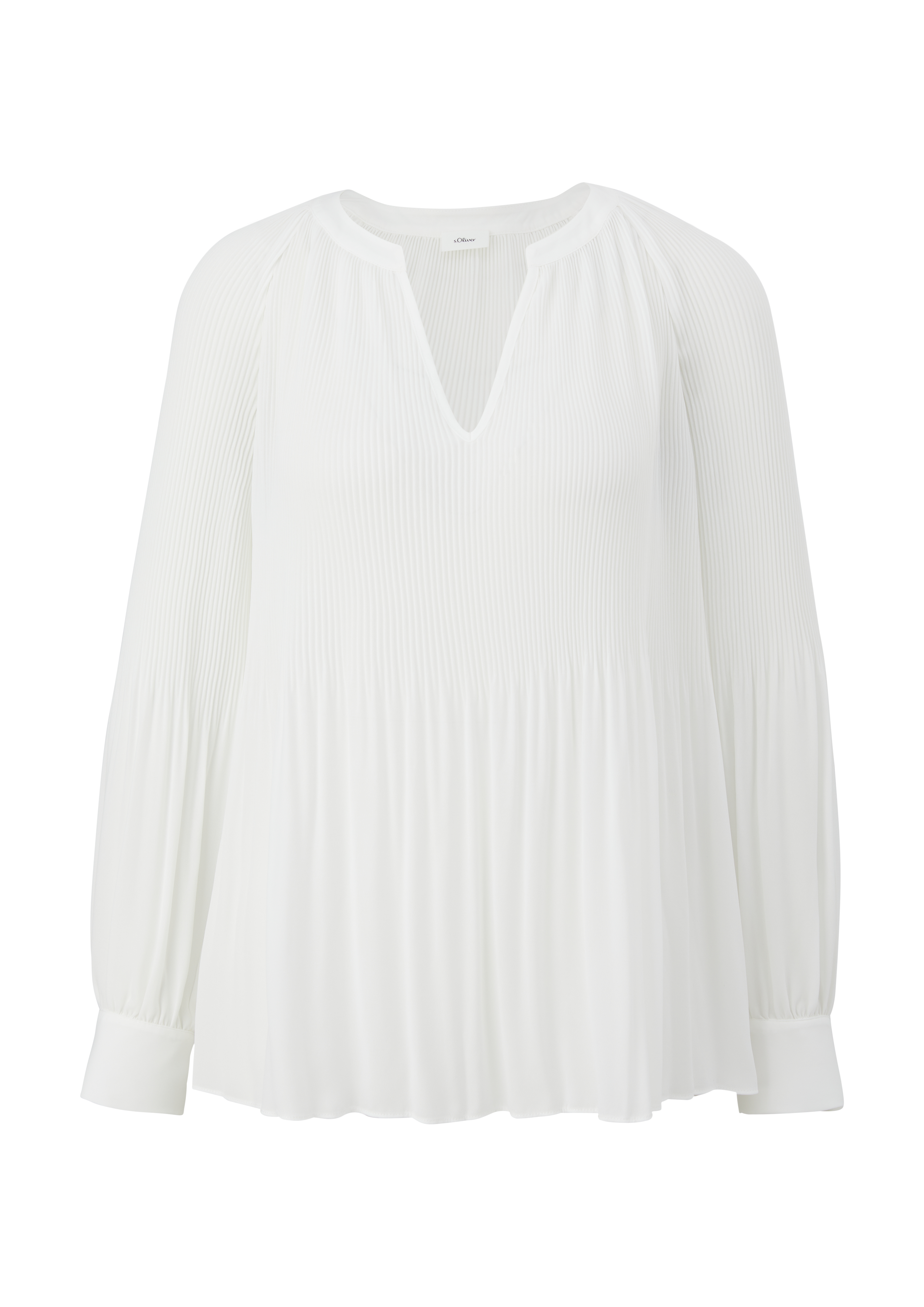 Thumbnail - s.Oliver - Bluse mit Plissée-Struktur, Damen, creme