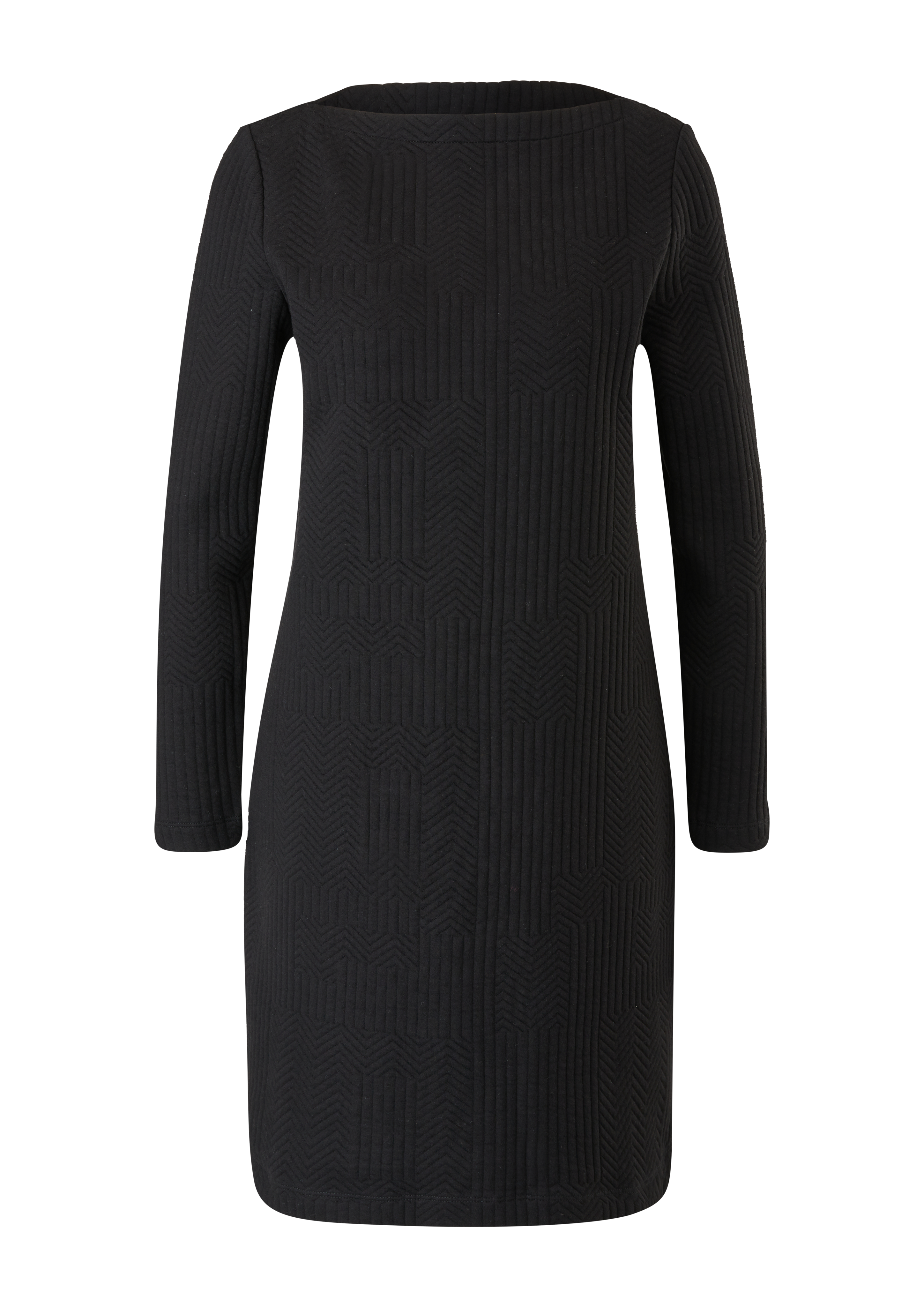 s.Oliver - Minikleid mit Jacquardstruktur, Damen, schwarz