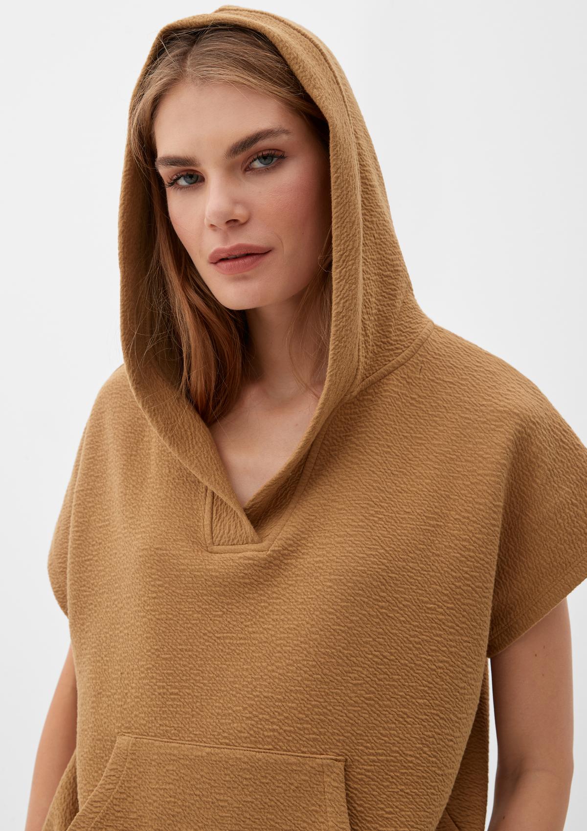 s.Oliver Hoodie with short sleeves