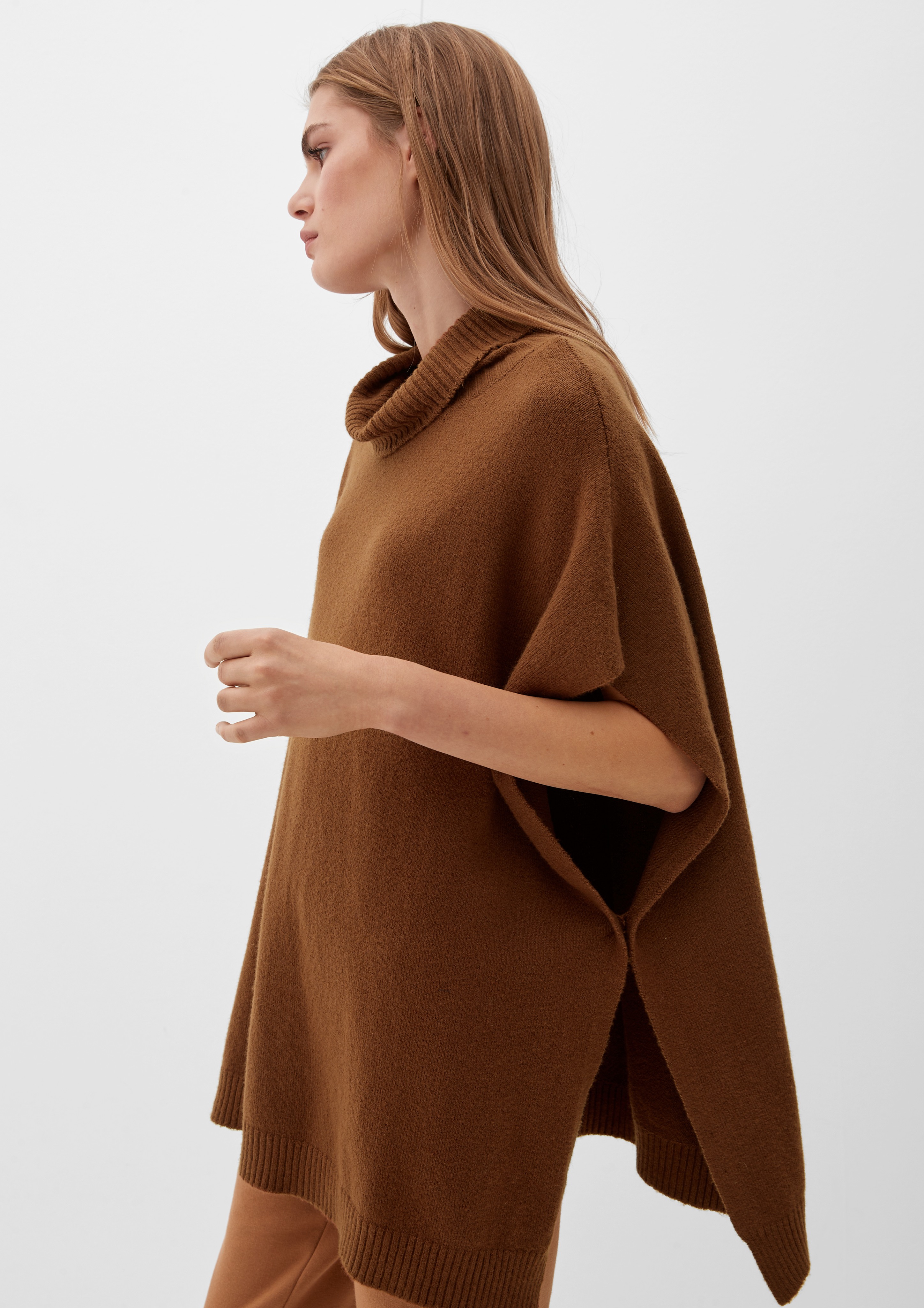 Poncho Met Col - Beige | S.Oliver