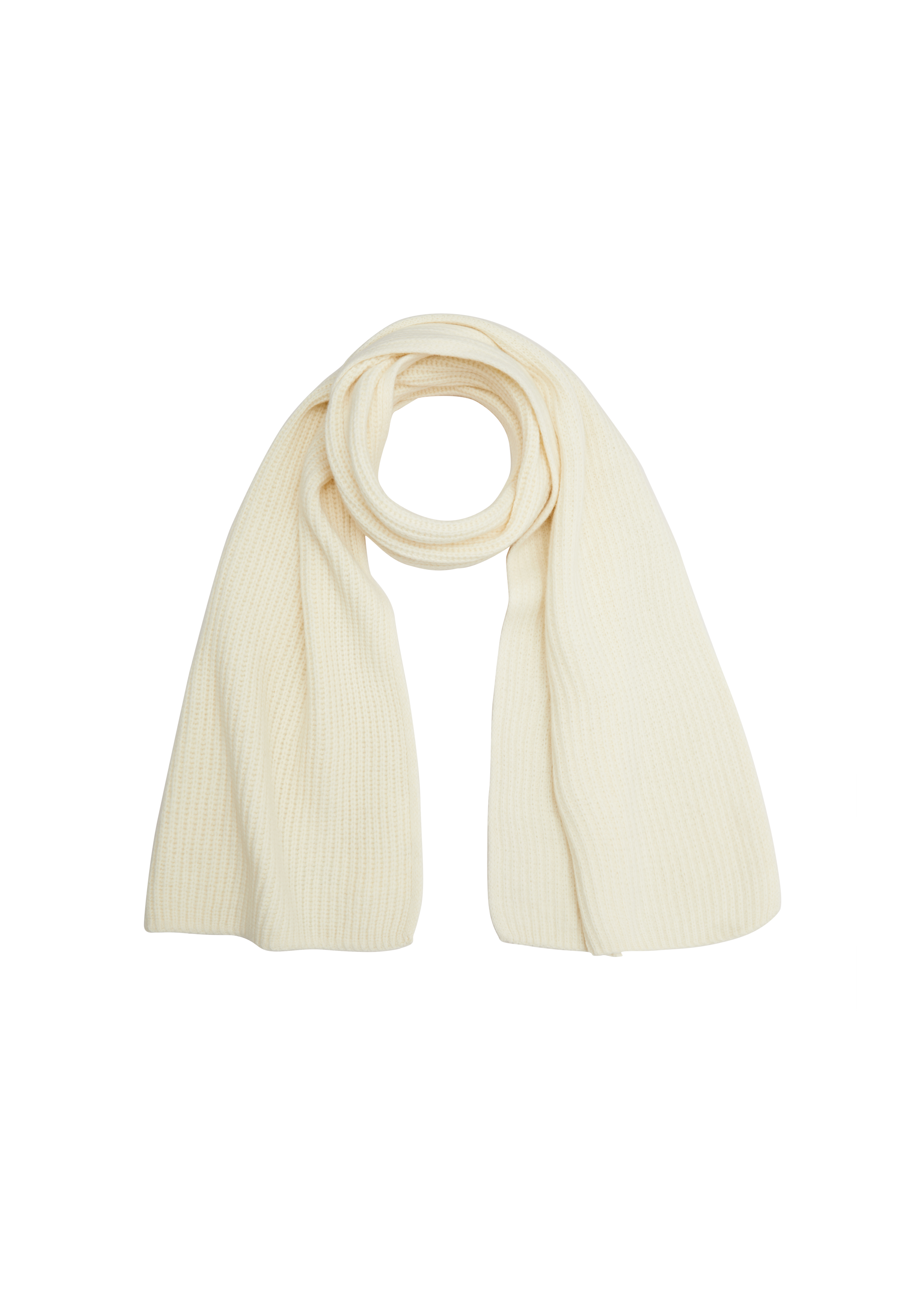 s.Oliver - Strickschal aus Wolle, Damen, creme