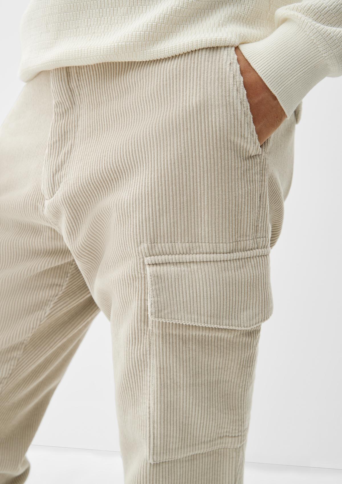 s.Oliver Relaxed fit: corduroy trousers with cargo pockets