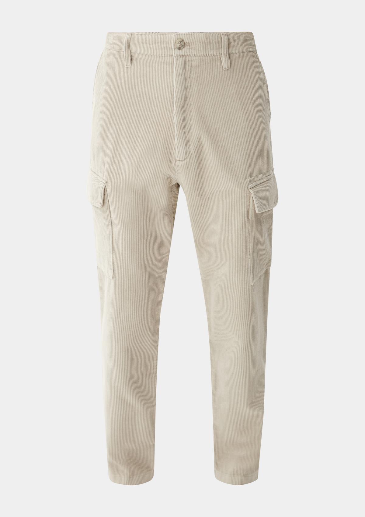 s.Oliver Relaxed fit: corduroy trousers with cargo pockets