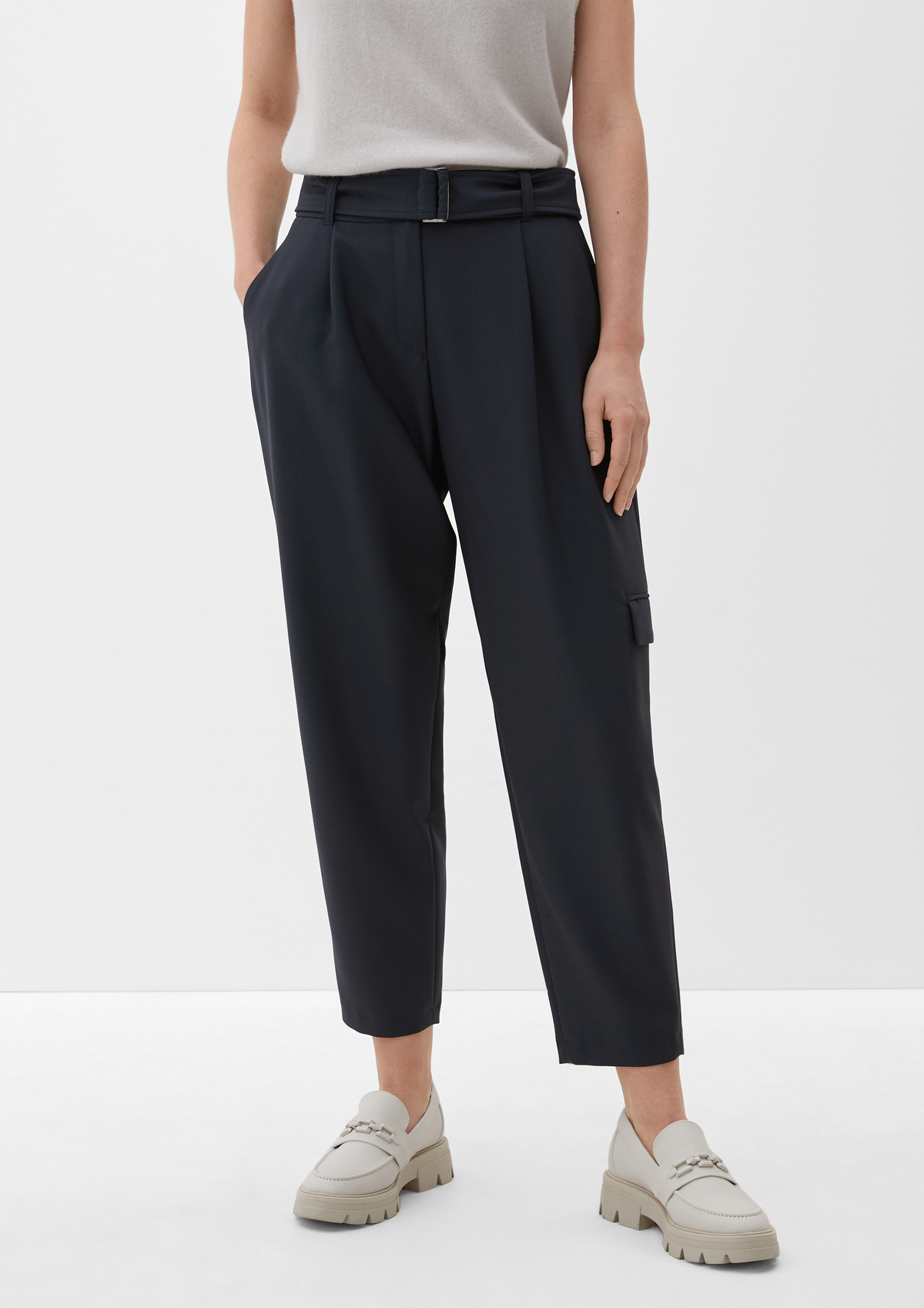 Banana Pattern Embroidery Loose Straight Trousers