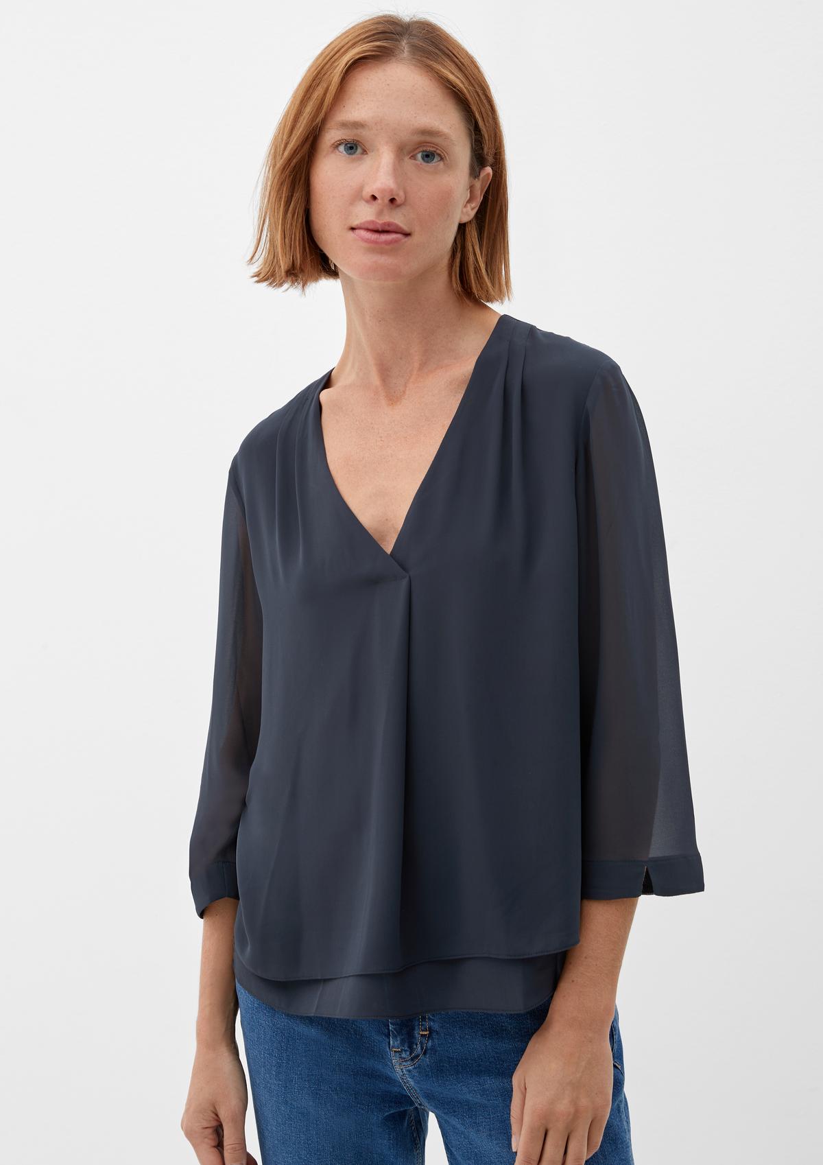 s.Oliver Blouse in een dubbellaagse look