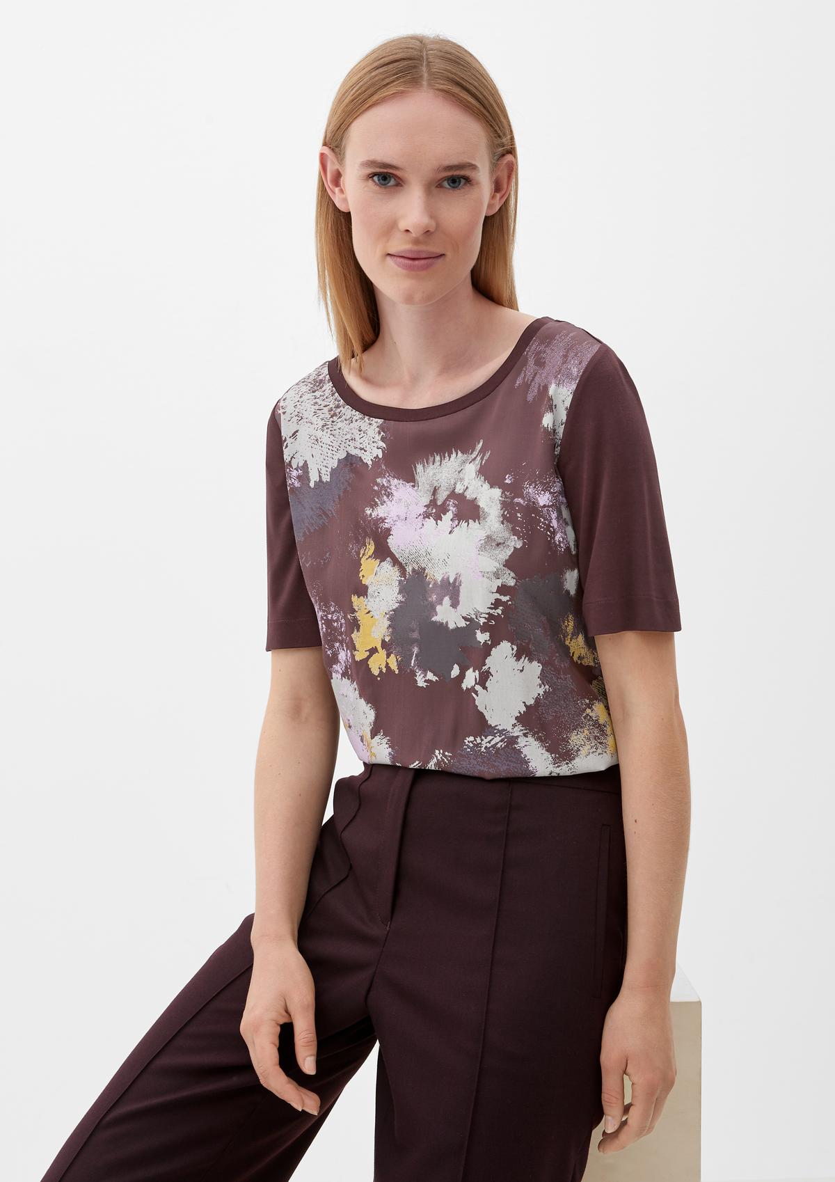 s.Oliver T-shirt with a printed satin front