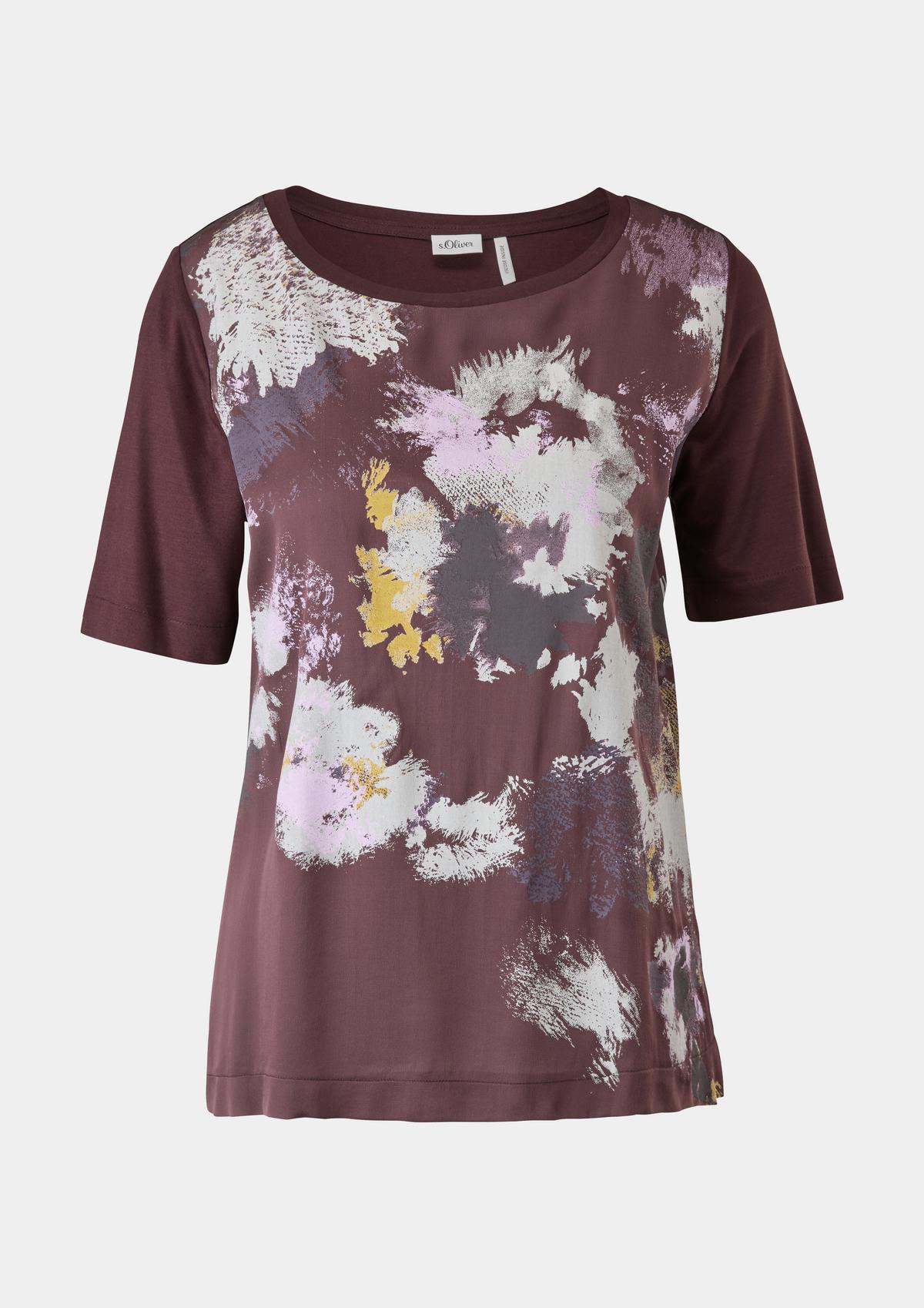 s.Oliver T-shirt with a printed satin front