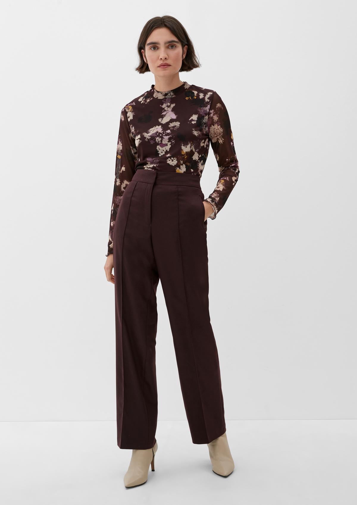 s.Oliver Cloth trousers in stretch viscose