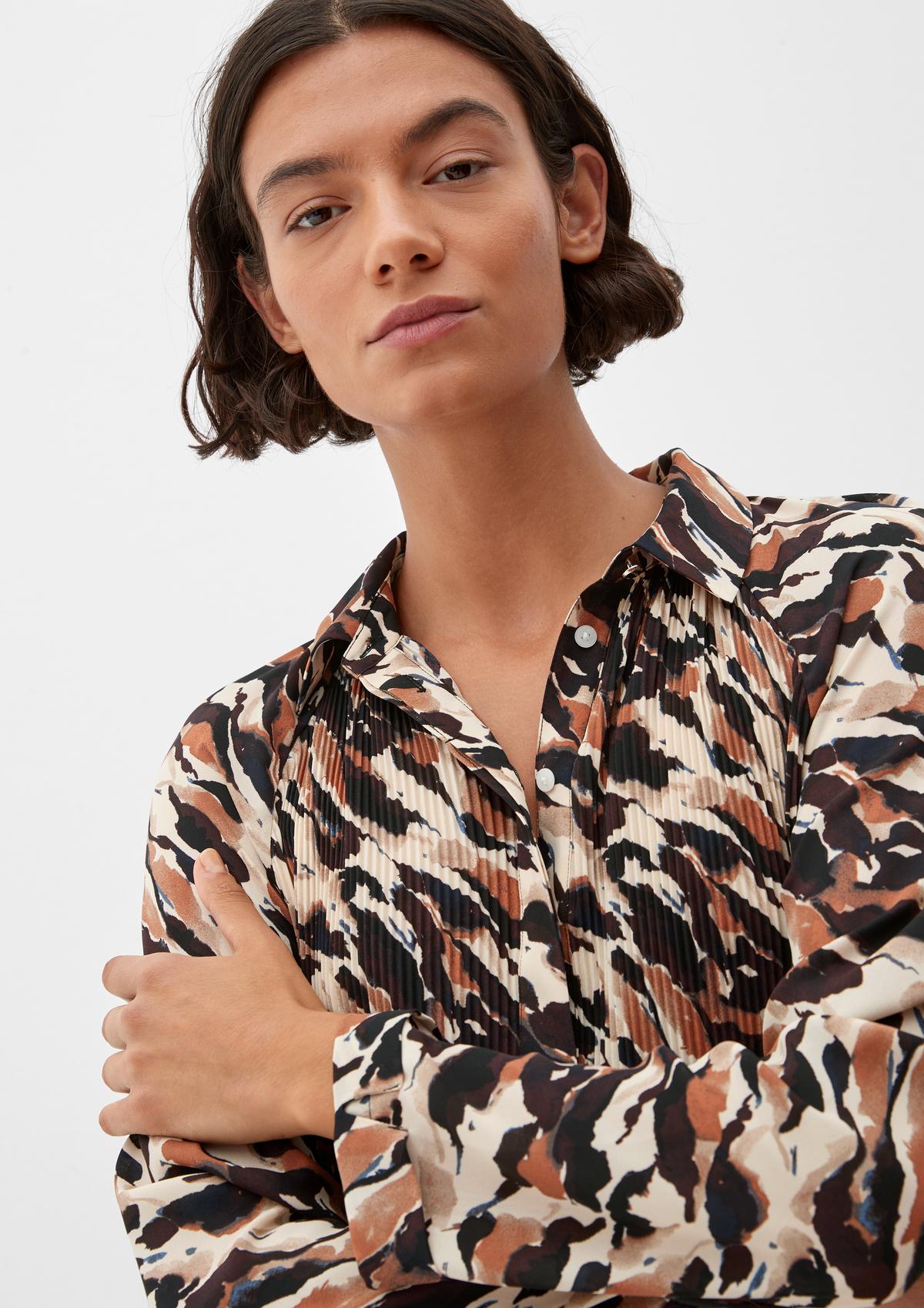s.Oliver Blouse with pleated details