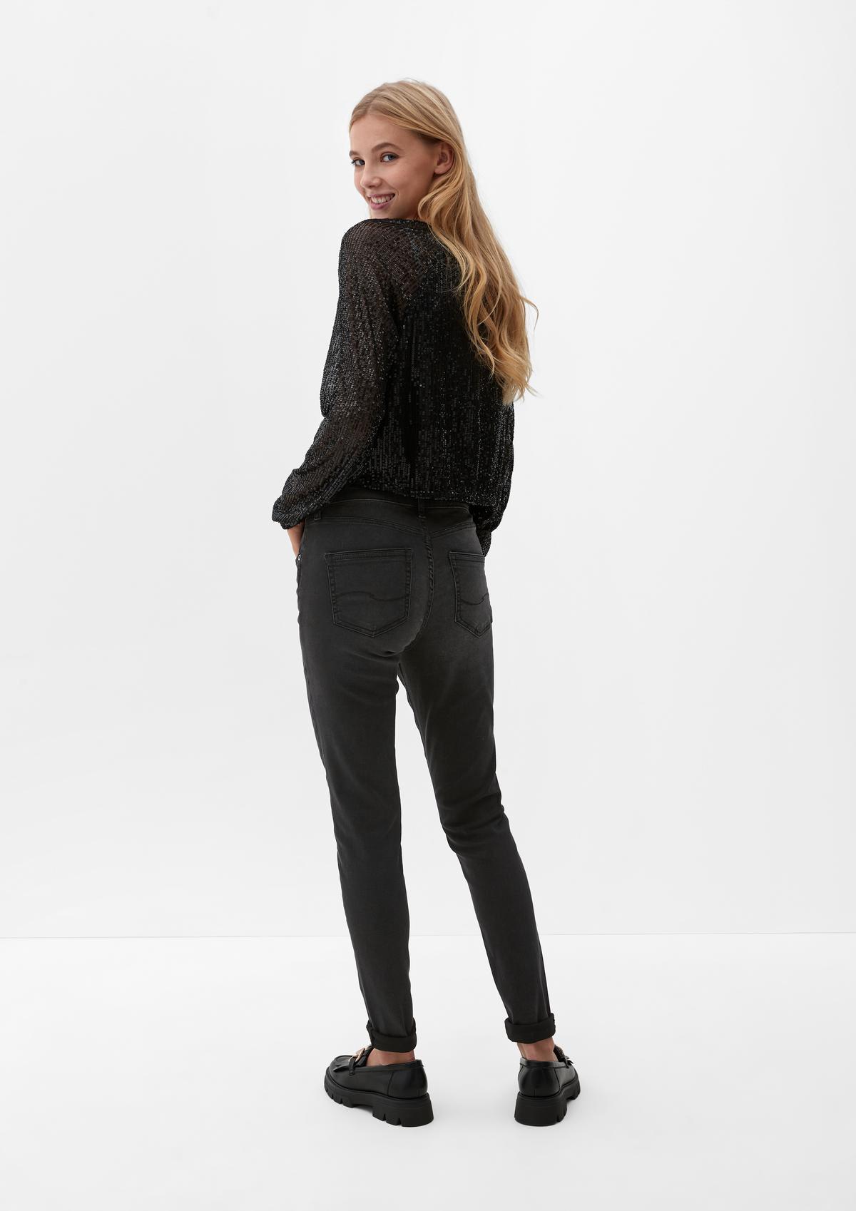 s.Oliver Jean Sadie / coupe Skinny Fit / taille mi-haute / Skinny Leg / double bouton