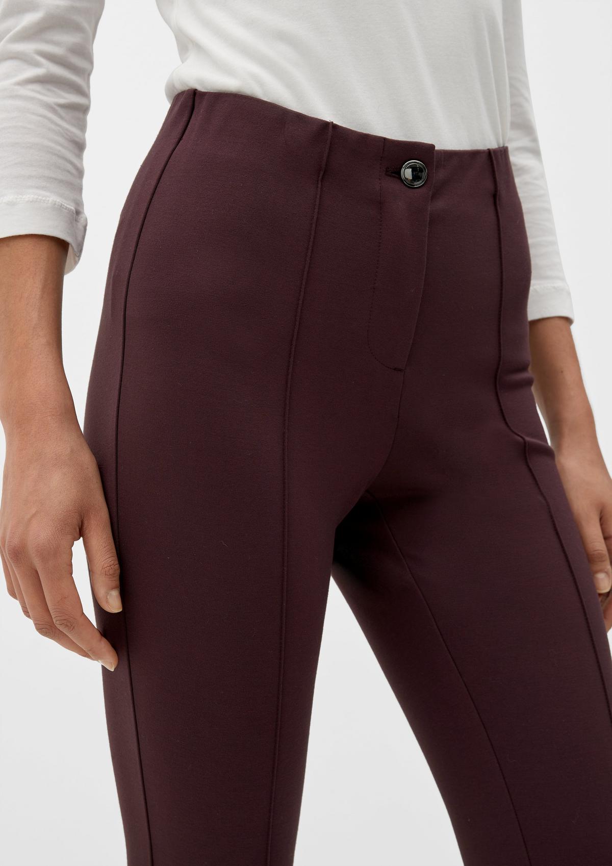 s.Oliver 7/8-length trousers with pintucks