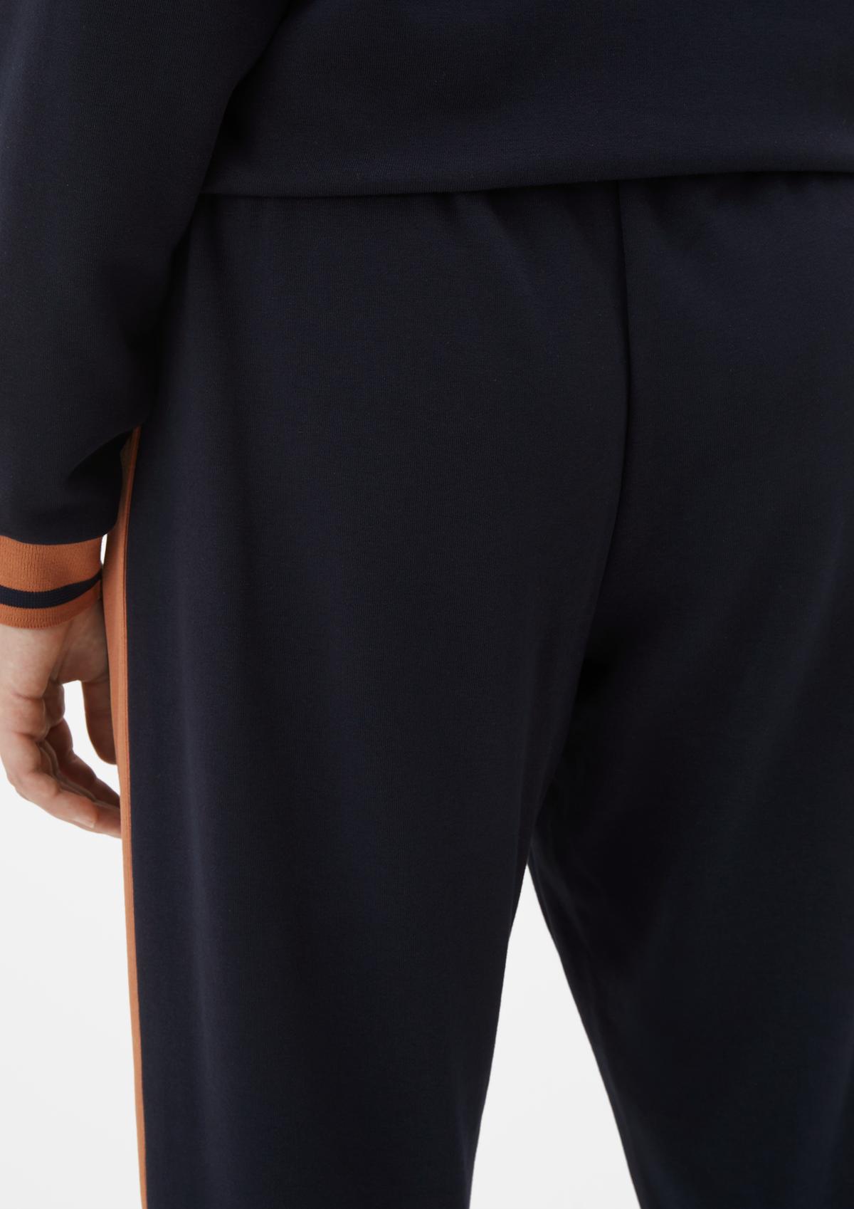 s.Oliver Tracksuit bottoms with tuxedo stripes