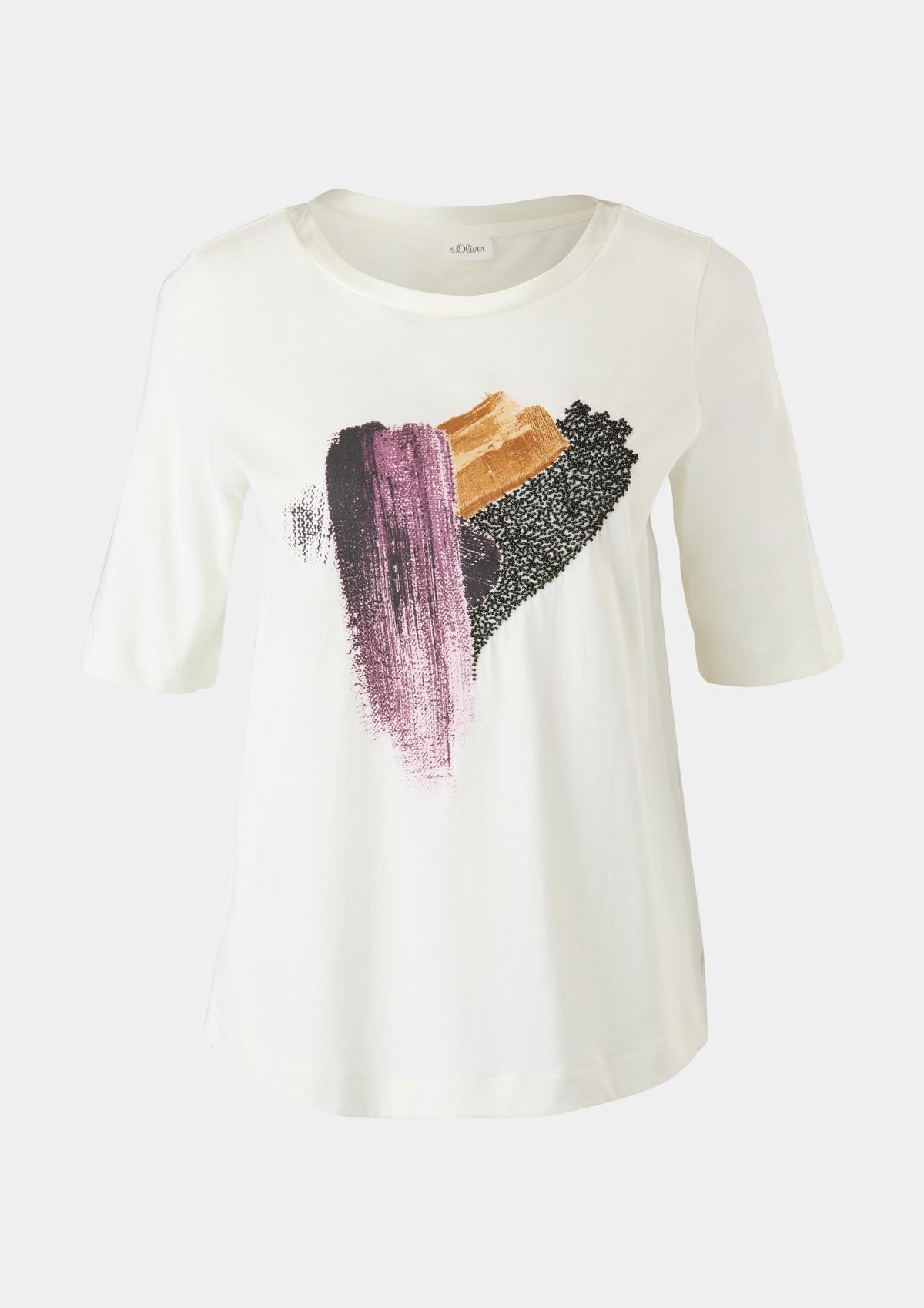 s.Oliver T-Shirt mit Satindetail