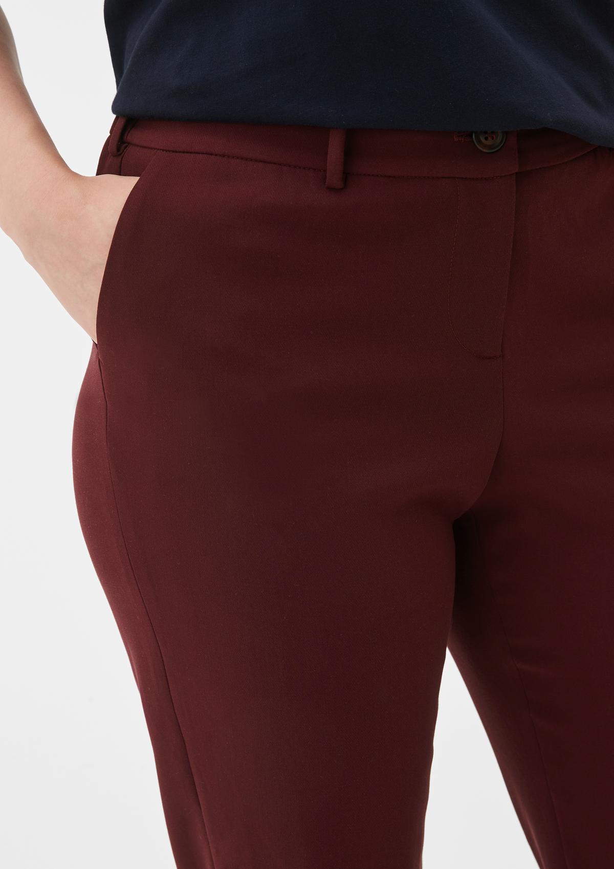 s.Oliver Cloth trousers with a stretchy waistband