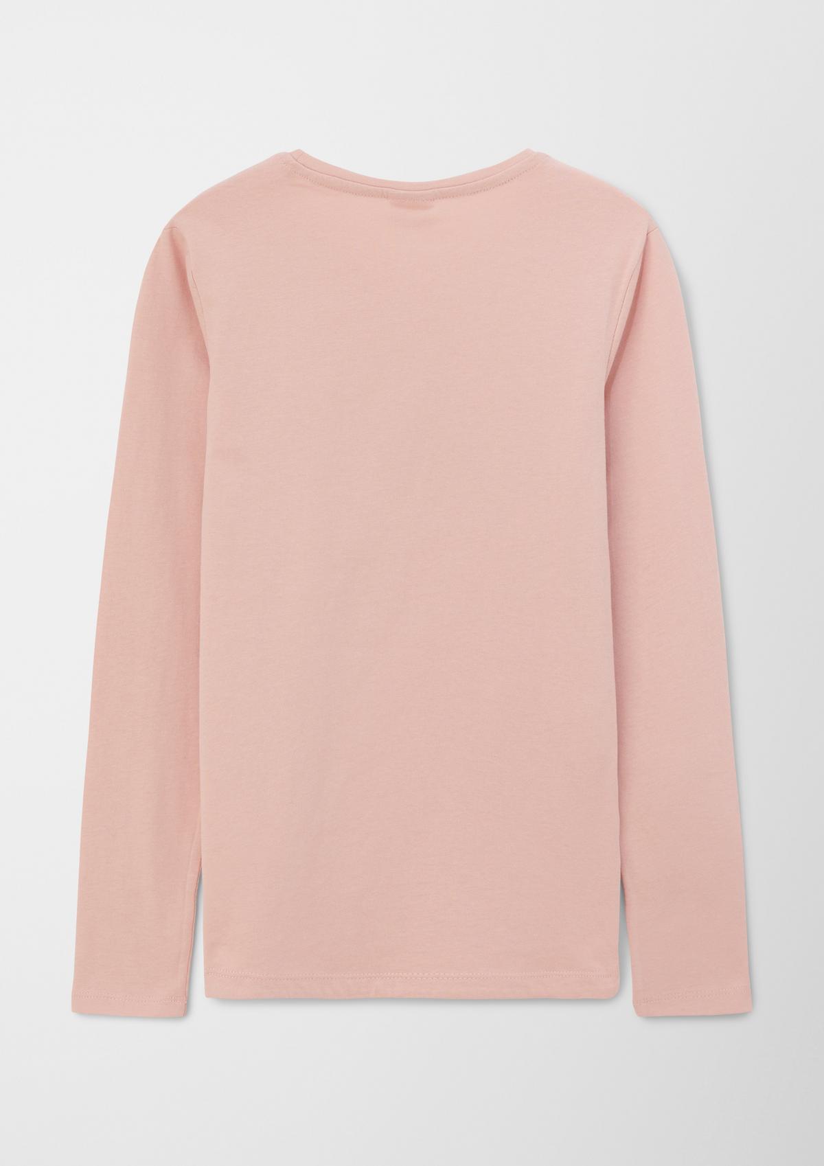 s.Oliver Long sleeve top with a rounded hem