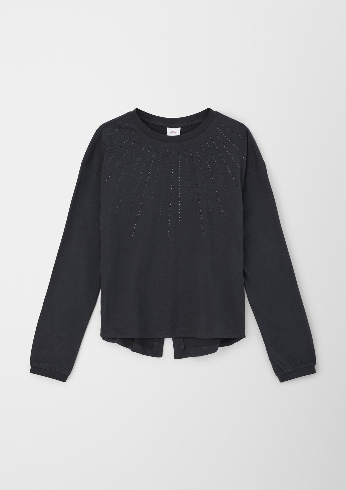 s.Oliver Long sleeve top with a studded trim