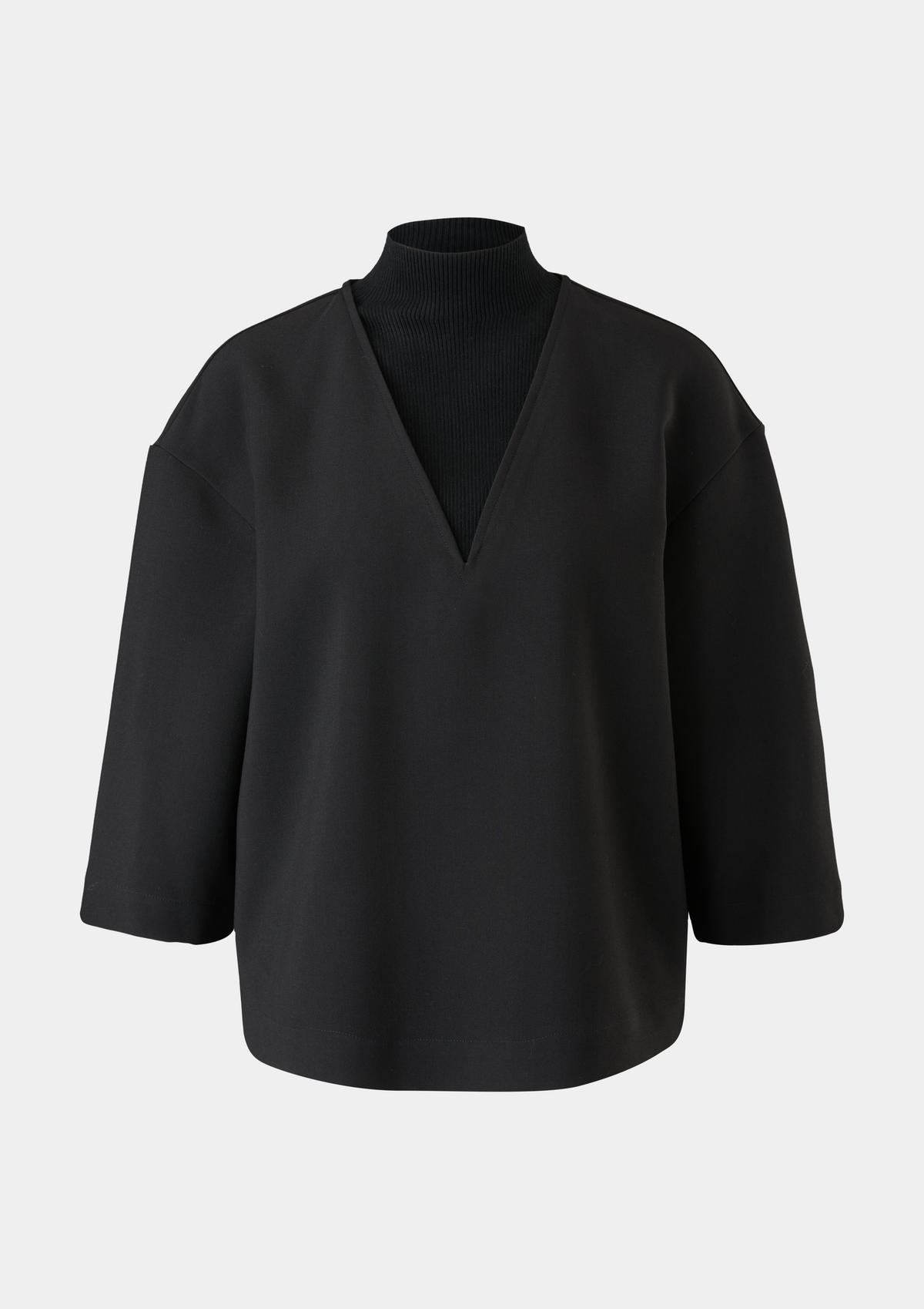s.Oliver Blouse with viscose in a layered look