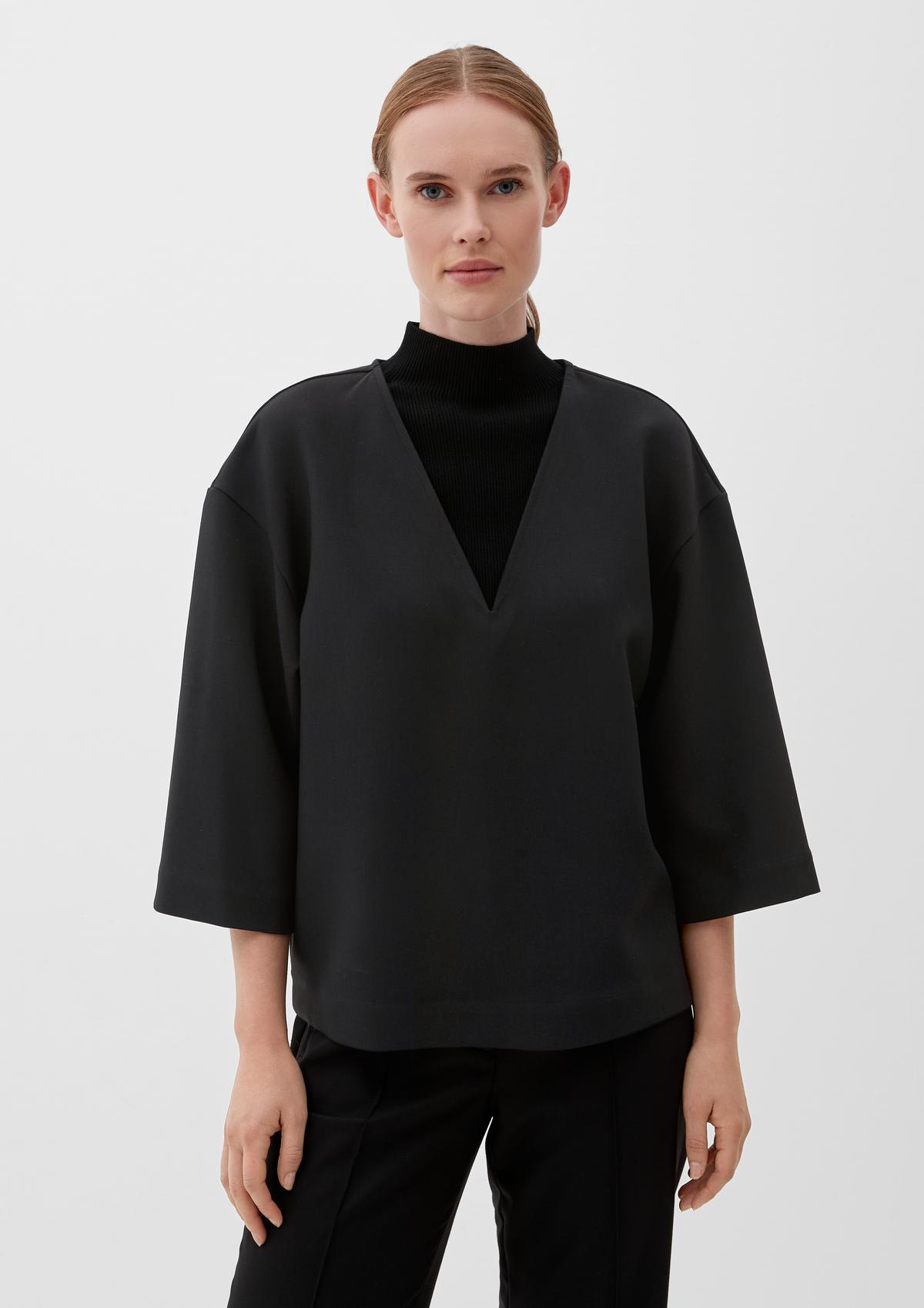 s.Oliver Blouse with viscose in a layered look