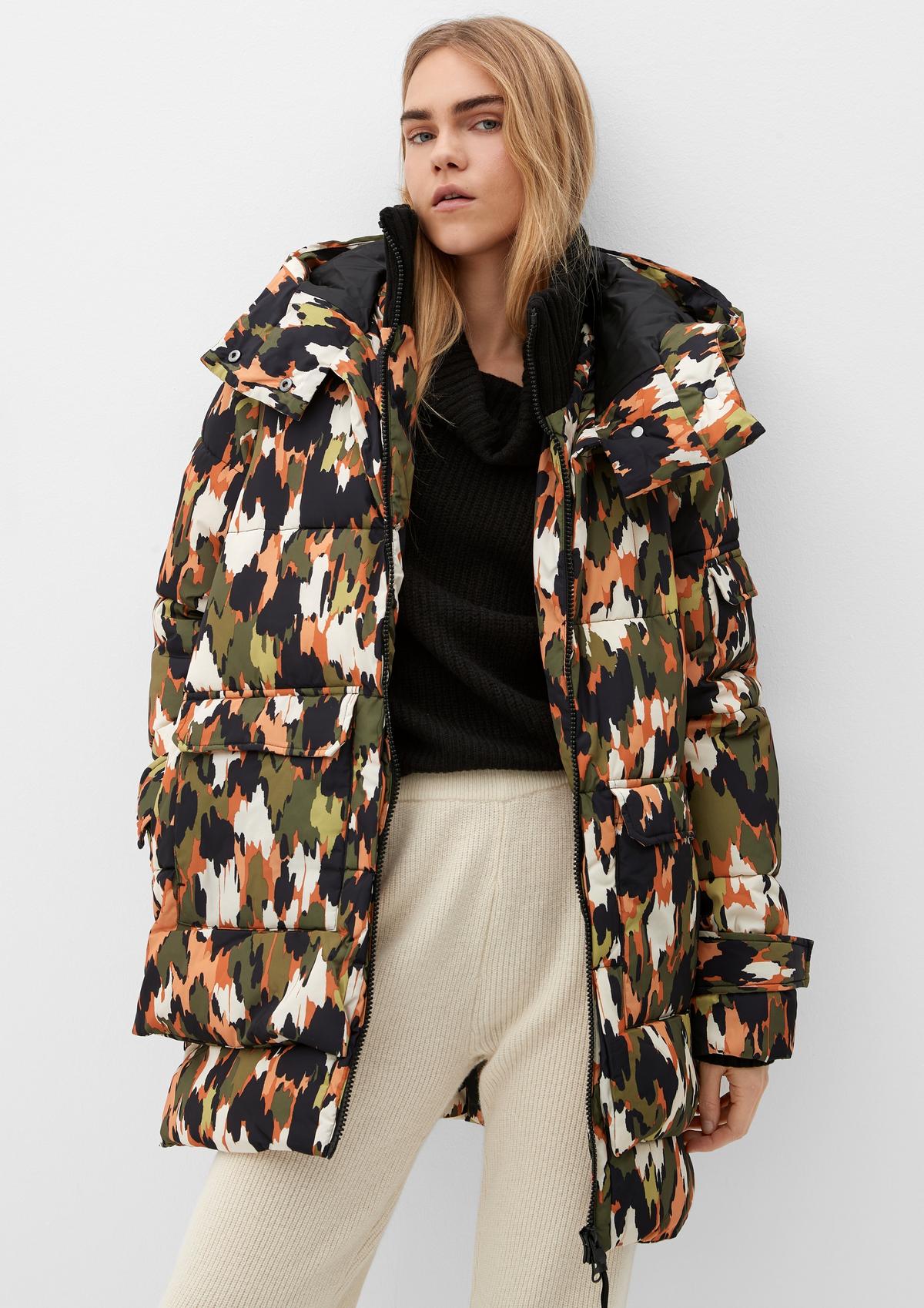 s.Oliver Quilted coat with recycled polyester