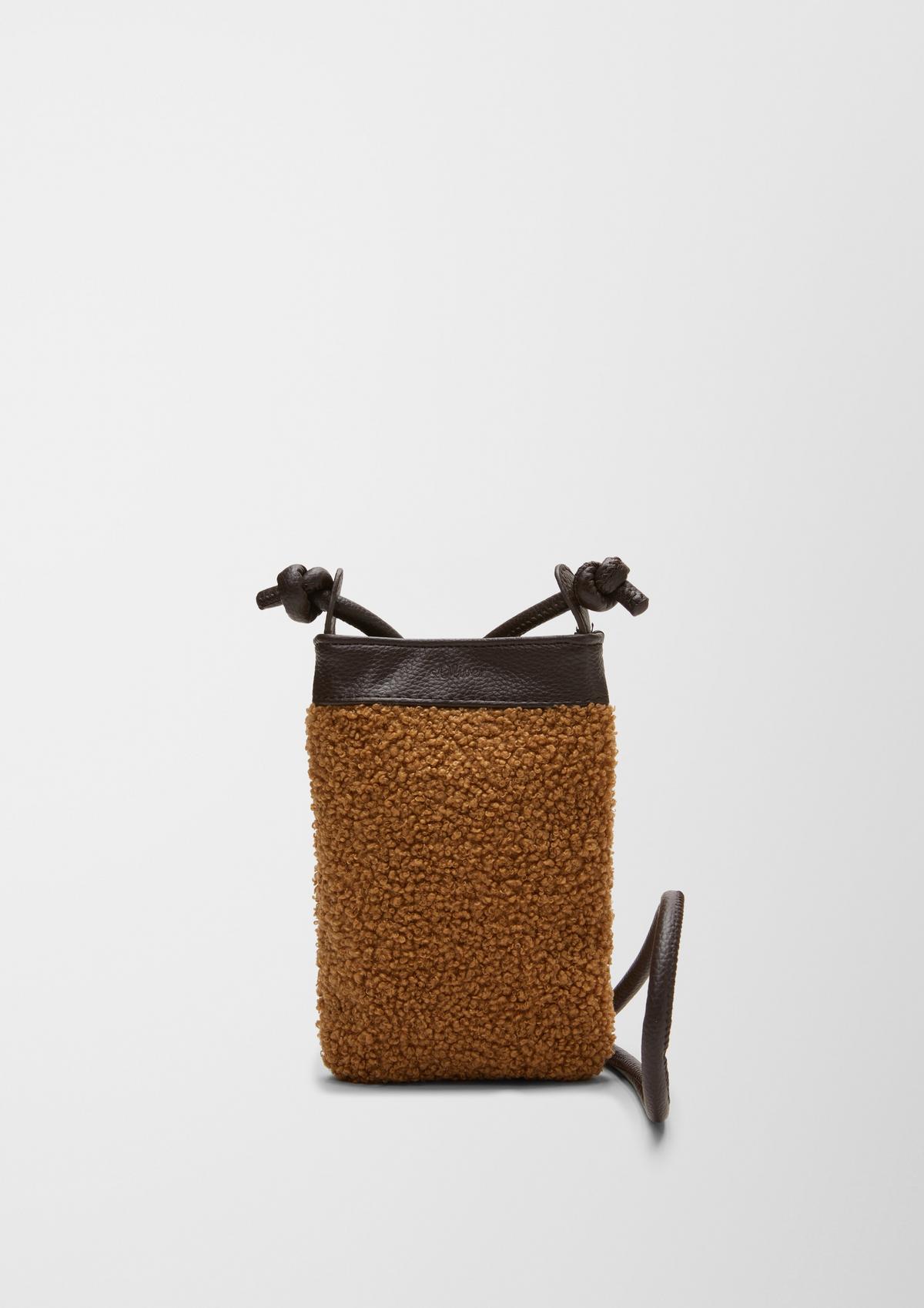 s.Oliver Mobile phone bag with teddy plush