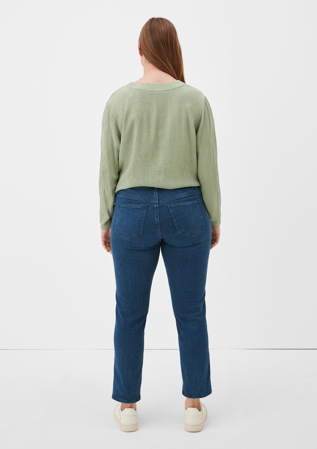 s.Oliver Slim fit: jeans with a vintage garment wash