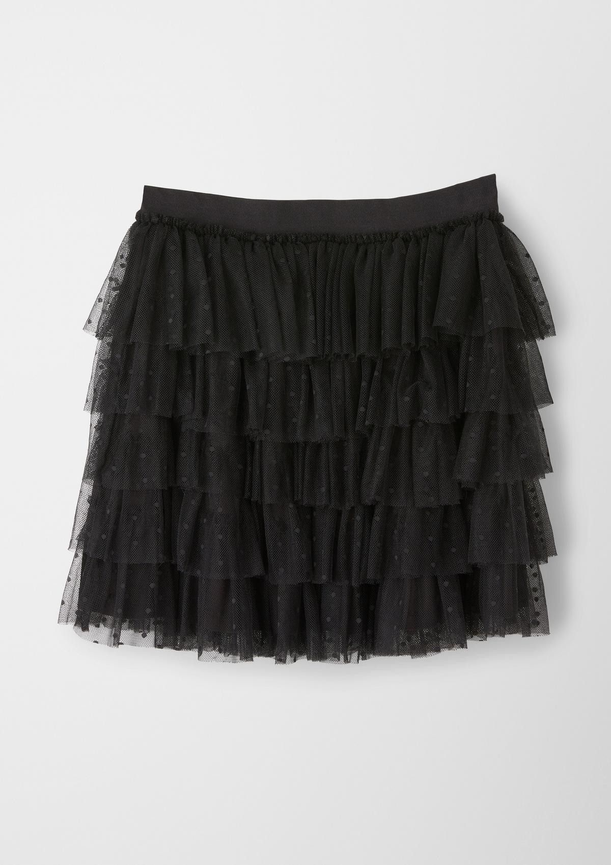 s.Oliver Tulle skirt with a polka dot pattern