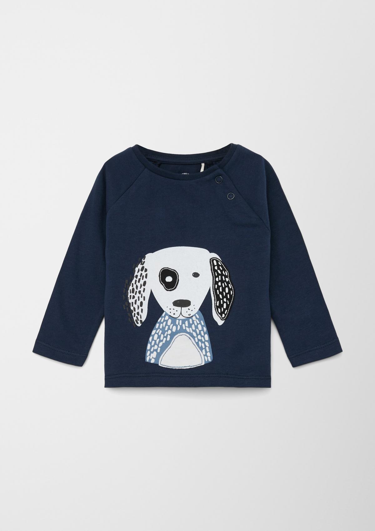 s.Oliver Long sleeve top with a cute dog motif