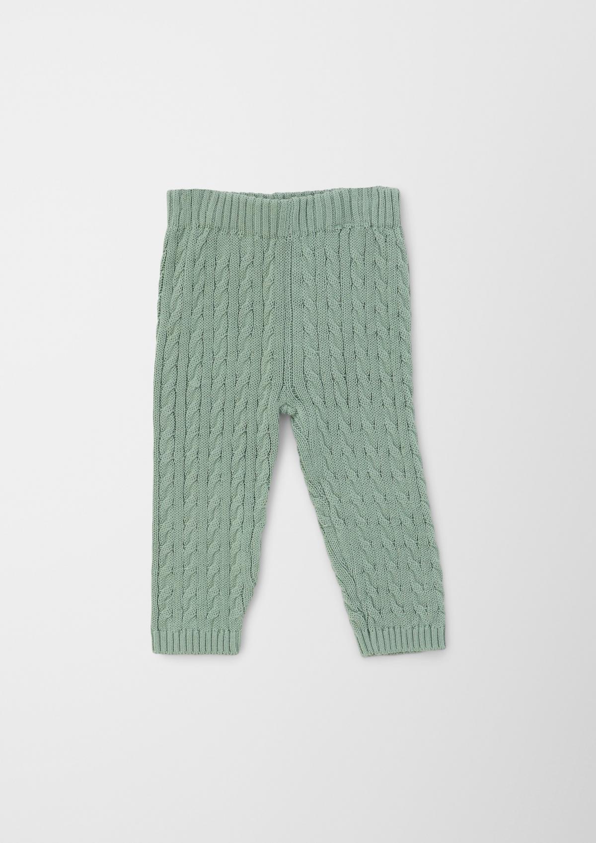 s.Oliver Leggings with a knit pattern